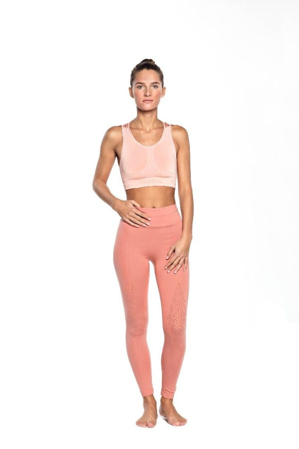 SEA YOGI // Run and Relax, Full cover tights, Dark Earthy rose style in Bamboo material, front