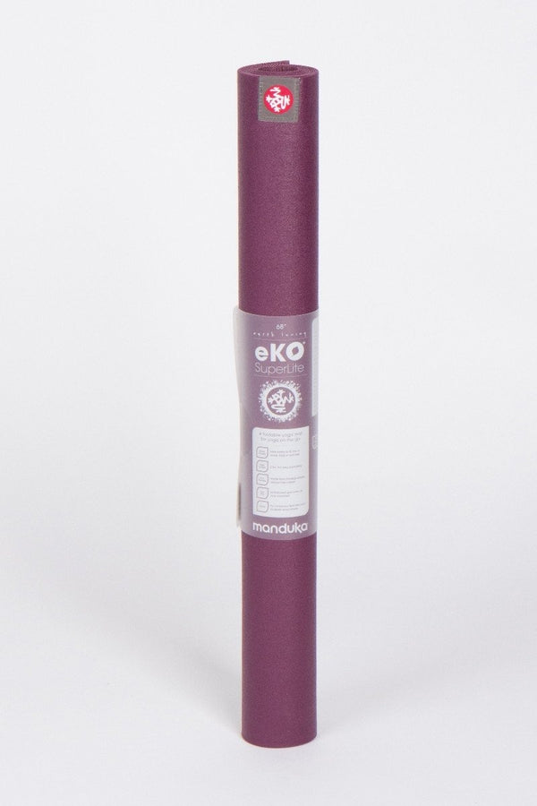 Manduka eKO SuperLite Yoga mat, 1kg only and Acai style, standing image