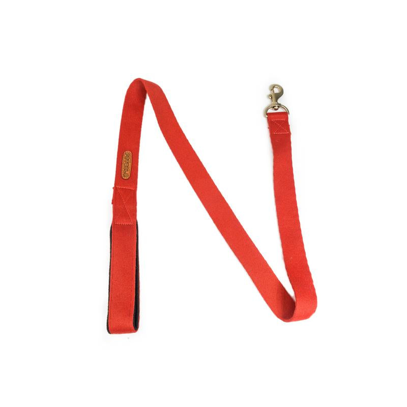 Cotton Red Leash with padded handle