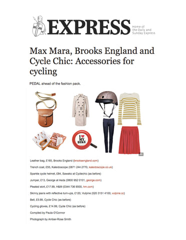 Express article featuring Sawako sparkle glitter helmet 