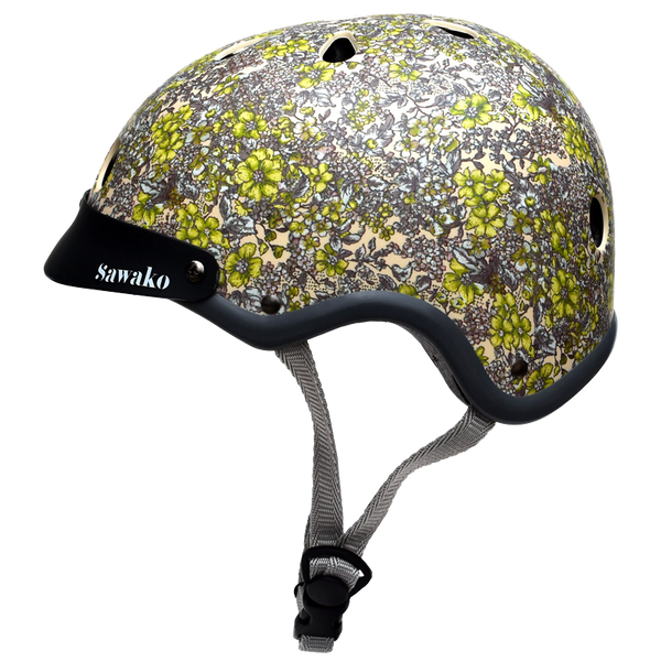 floral bike helmet