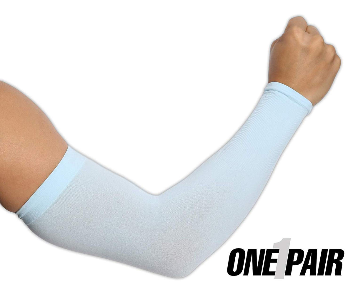 5 Pairs White Cooling Arm Sleeves Cover UV Sun Protection Basketball Sport for sale online 