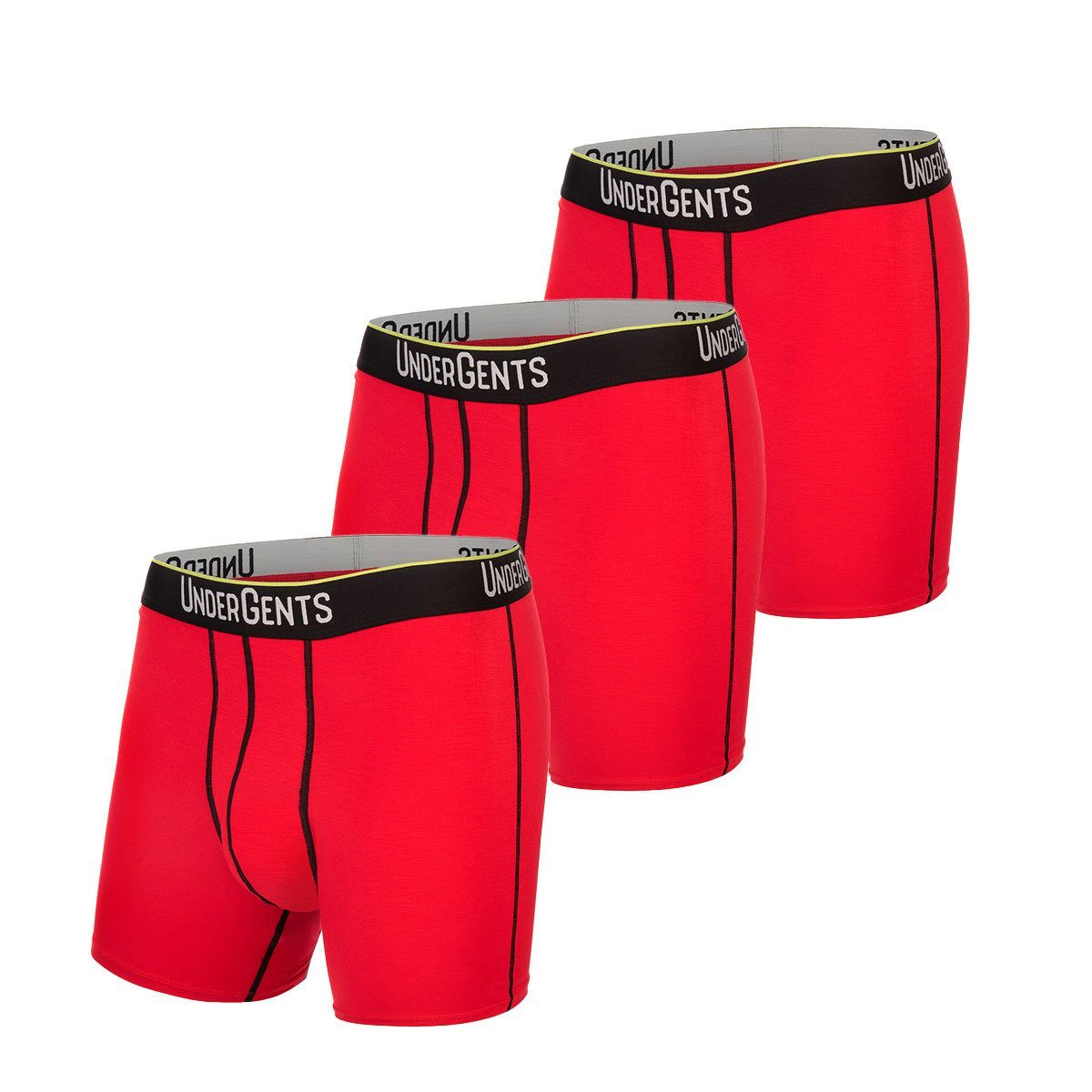 3-Pack UnderGents Men's 4.5" Boxer Brief (Flyless) Underwear: Ultra