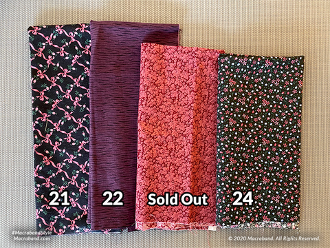 Fabric Swatches 21-24
