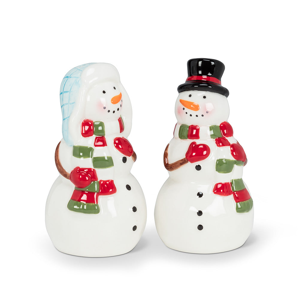 snowman salt and pepper shakers