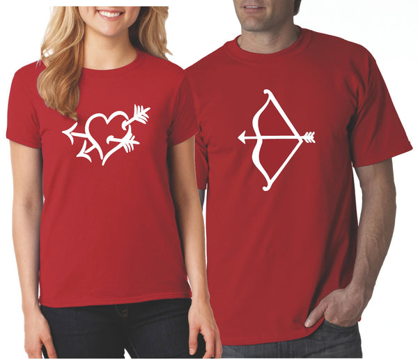 red couple shirts