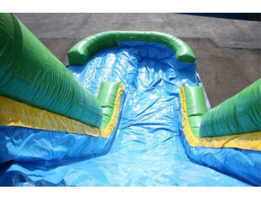  13'H Inflatable Slide Wet n Dry from top of slide