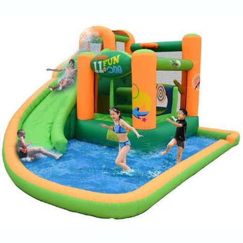 kidwise endless fun residential bounce house with water slide