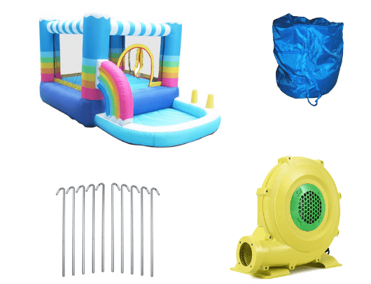 ALEKO Bounce House with pool - rainbow - product images