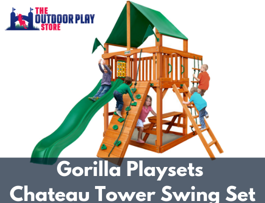 gorilla playsets chateau tower swing sets for sale
