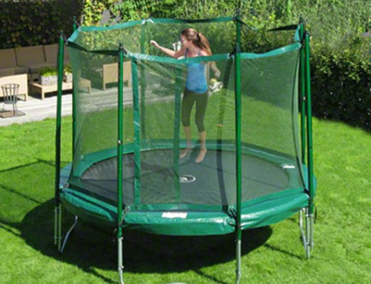 JumpFree 12' Round Trampoline and Safety Enclosure