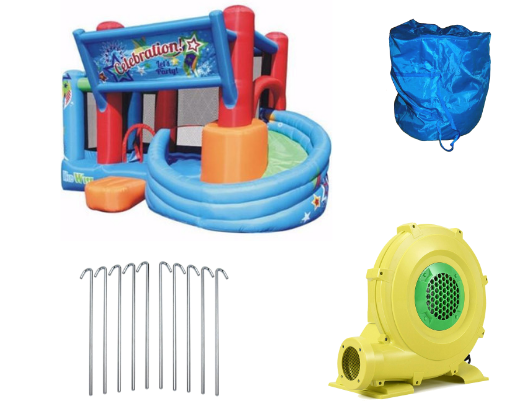 KidWise Celebration Bounce House and Tower Slide product images