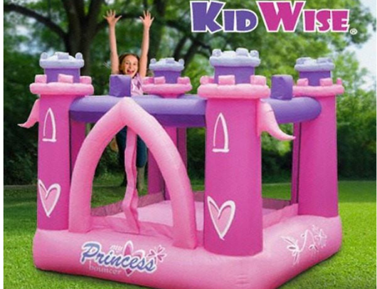 KidWise My Little Princess Bounce House girl jumping