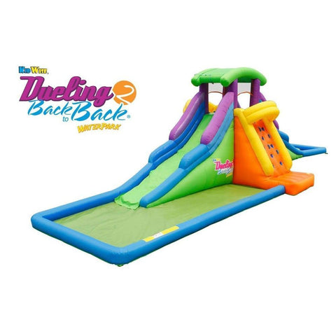 kidwise dueling back 2 back inflatable water slide