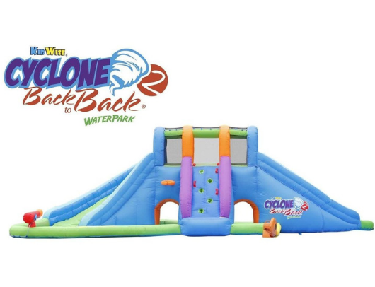 Kidwise Cyclone2 Back to Back Waterpark and Lazy River side view