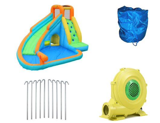 Kidwise Splash Landing Waterslide with Water Cannon Product Images