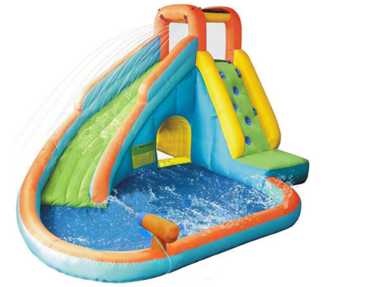 Kidwise Splash Landing Waterslide with Water Cannon water splashing