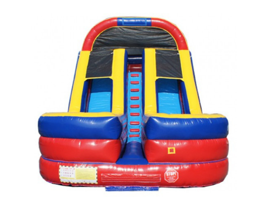 18' 2 Lane Commercial Inflatable Water Slide - Moonwalk USA - The Outdoor Play Store