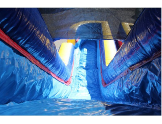 W-031 18' 2 Lane Commercial Inflatable Water Slide - The Outdoor Play Store