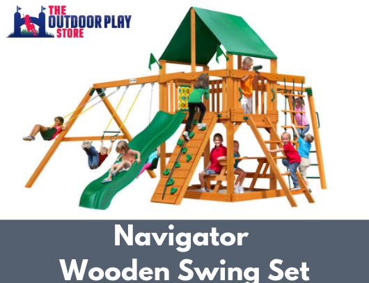 navigator wooden swing set for sale