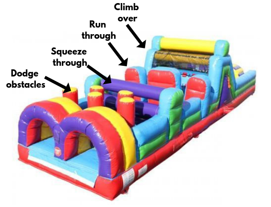 inflatable obstacle course activities