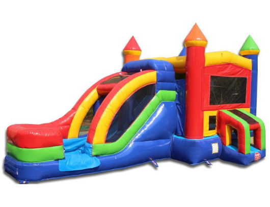 commercial bounce house with slide combo