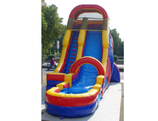 screamer inflatable water slide is very tall