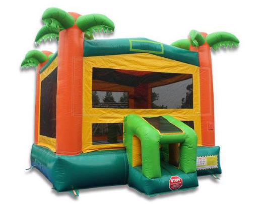palm tree commercial grade bounce house