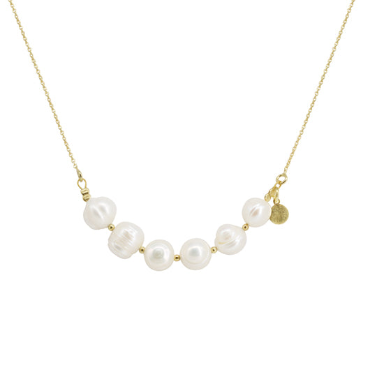Collar Six Pearl Gold