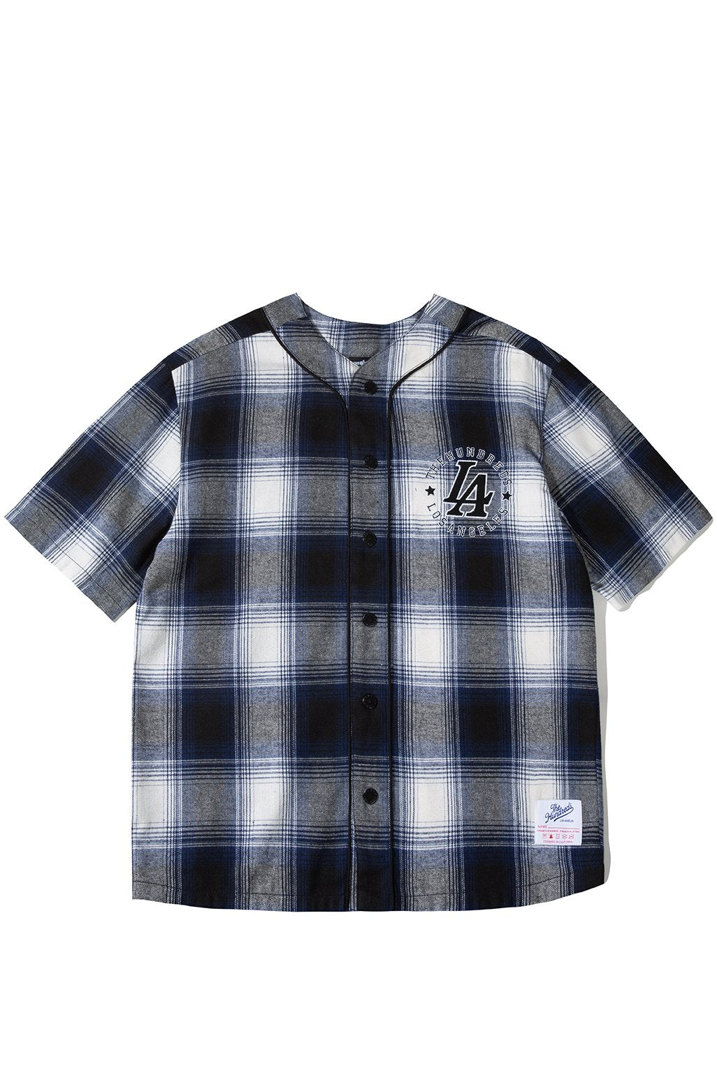 plaid baseball jersey