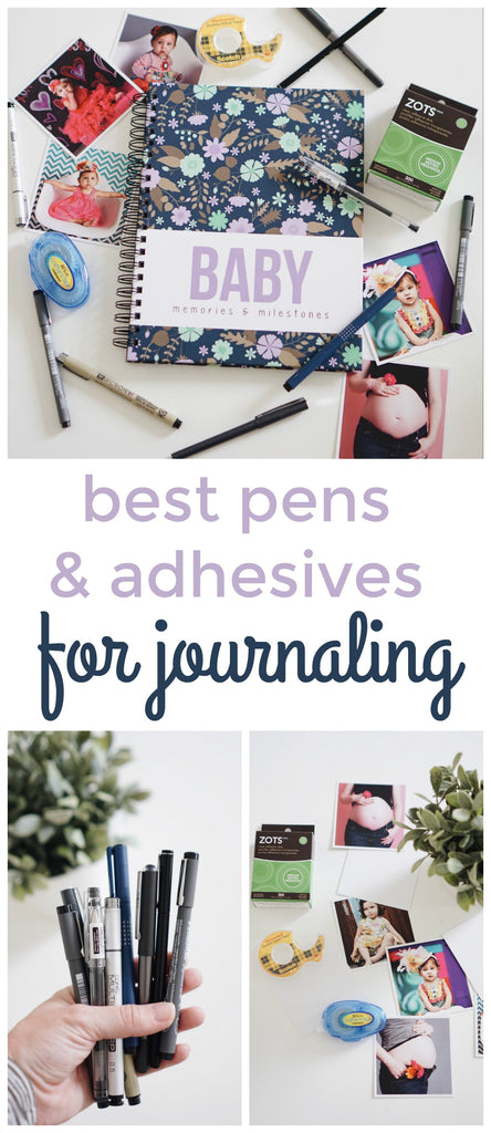 baby book, Best Pens + Adhesives for Journaling