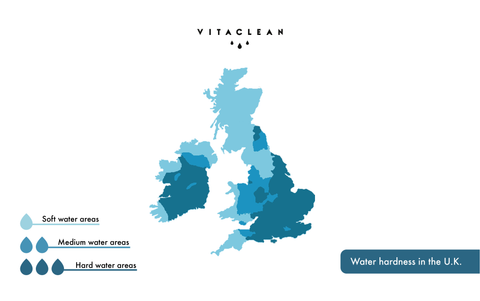 water hardness in uk map