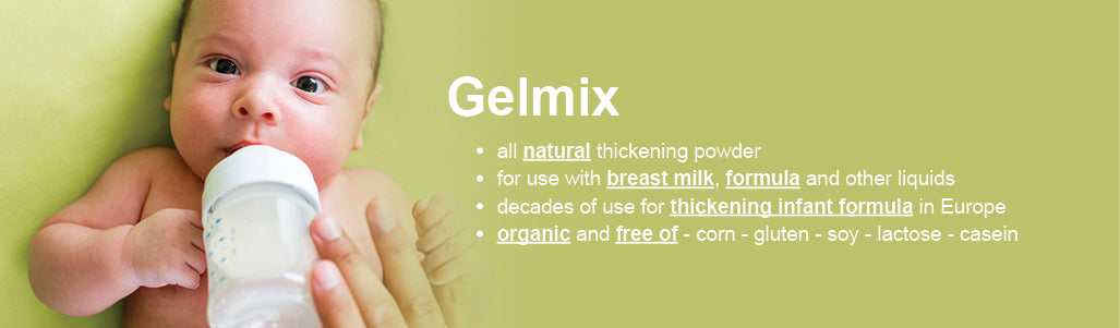Gelmix thickener for baby reflux