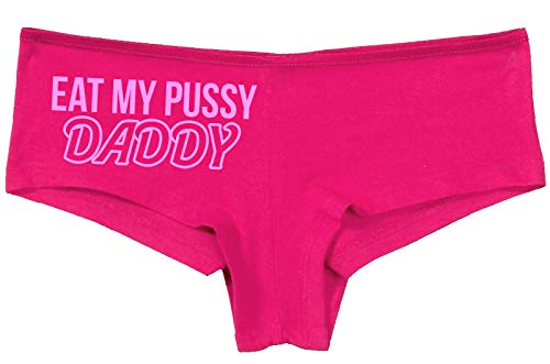 Knaughty Knickers Eat My Pussy Daddy Oral Sex Lick Me Hot Pink Underwe Cat House Riot