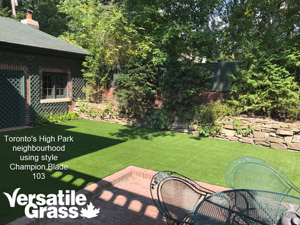 Backyard makeovers are our largest singular usage for Versatile Grass Versatile synthetic artificial grass turf Toronto GTA Ontario