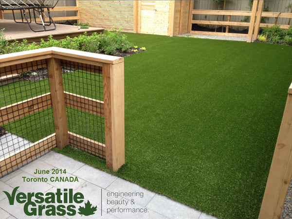 Backyard makeovers are our largest singular usage for Versatile Grass Versatile synthetic artificial grass turf Toronto GTA Ontario