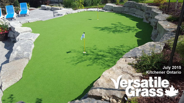 golf putting greens backyard balcony terrace deck rooftop Versatile synthetic artificial grass turf Toronto GTA Ontario