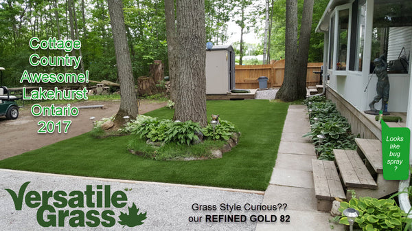 Backyard makeovers are our largest singular usage for Versatile Grass Versatile synthetic artificial grass turf Toronto GTA Ontario cottage