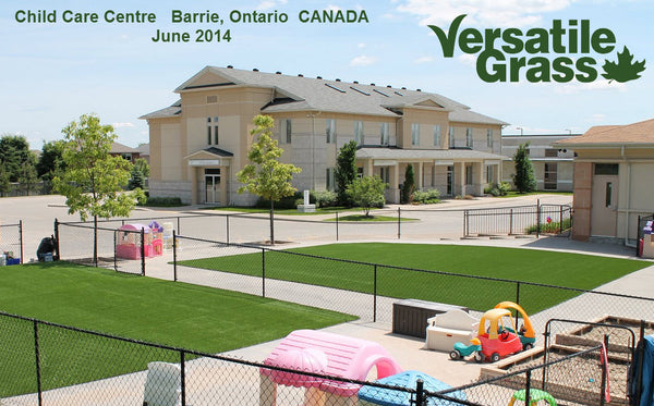 childcare playgrounds Versatile synthetic artificial grass turf Toronto GTA Ontario