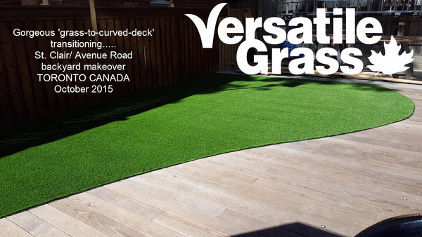 Backyard makeovers are our largest singular usage for Versatile Grass Versatile synthetic artificial grass turf Toronto GTA Ontario