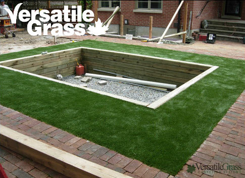 trampoline pit Versatile synthetic artificial grass turf Toronto GTA Ontario