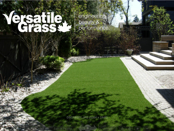 Backyard makeovers are our largest singular usage for Versatile Grass Versatile synthetic artificial grass turf Toronto GTA Ontario