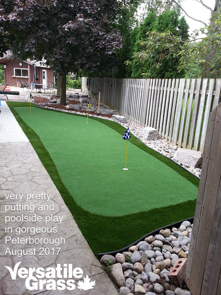 golf putting greens backyard balcony terrace deck rooftop Versatile synthetic artificial grass turf Toronto GTA Ontario