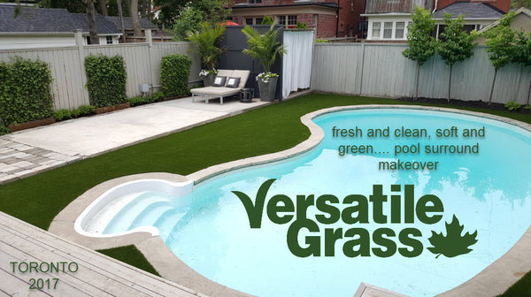 pool backyard Versatile synthetic artificial grass turf Toronto GTA Ontario