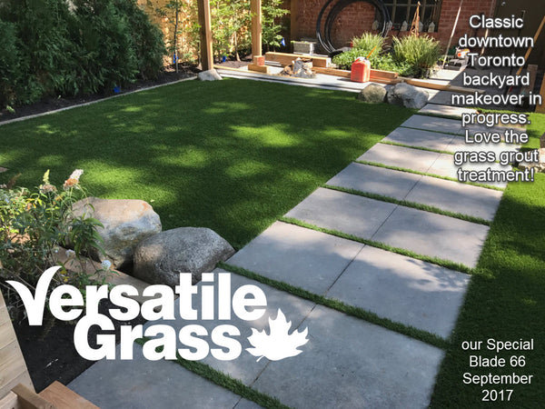 Backyard makeovers are our largest singular usage for Versatile Grass Versatile synthetic artificial grass turf Toronto GTA Ontario