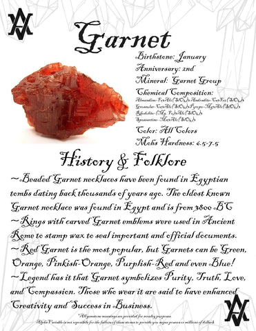 #Garnet #Crystals #Gemstones #Folklore #GemstoneMeaning #AlphaVariable