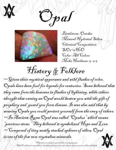 #Opal #Crystals #Gemstones #Folklore #GemstoneMeaning #AlphaVariable