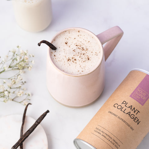 plant collagen latte