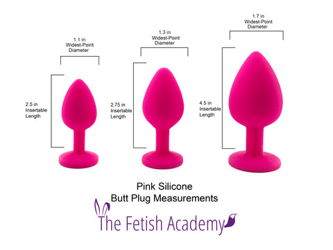 Pink Silicone Plug Sizes