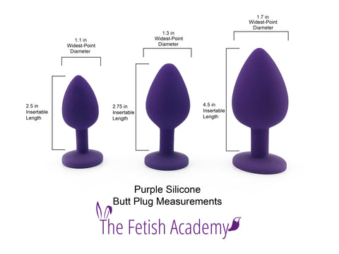 Purple Silicone Plug Sizes